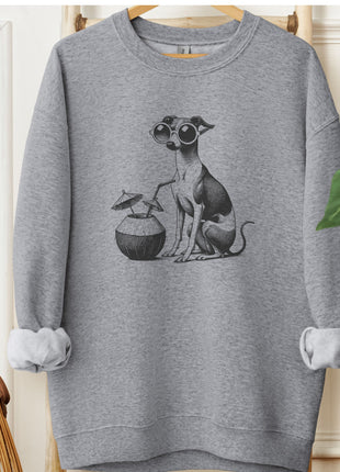 Italian Greyhound Whippet Iggy Vacation Sweatshirt