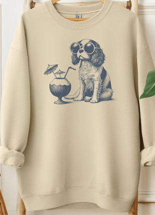 Cavalier King Charles Spaniel Vacation Sweatshirt