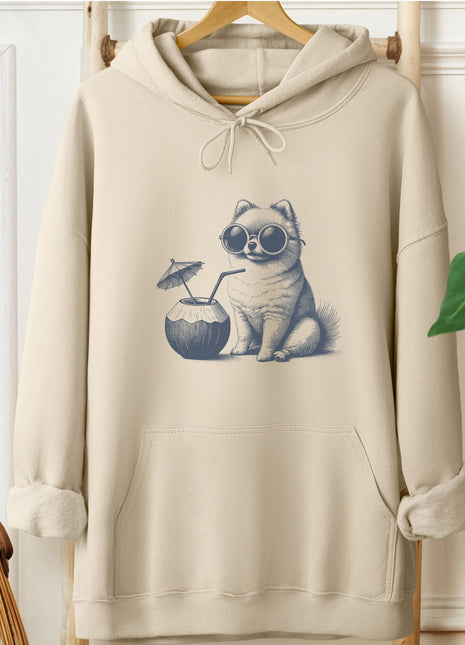 Pomeranian Vacation Hoodie