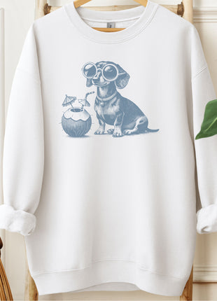 Dachshund Weenie Vacation Sweatshirt