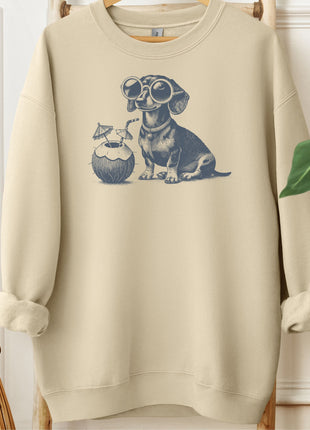 Dachshund Weenie Vacation Sweatshirt
