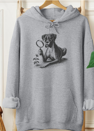Boxer Dog Botanist Flower Hoodie