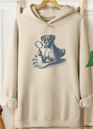 Boxer Dog Botanist Flower Hoodie