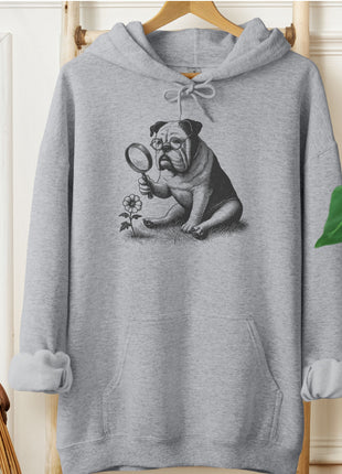 English Bulldog Botanist Flower Hoodie