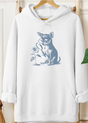 Chihuahua Botanist Flower Hoodie