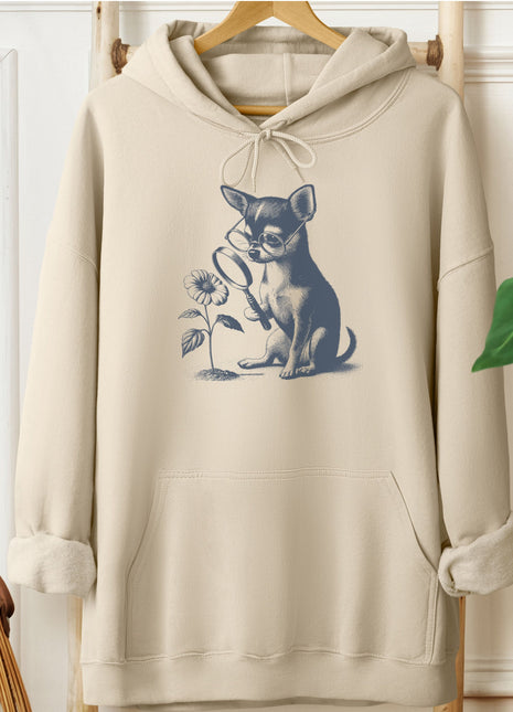 Chihuahua Botanist Flower Hoodie