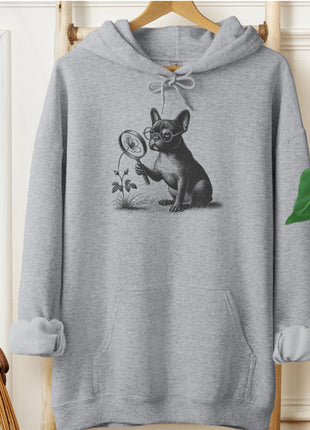 French Bulldog Frenchie Botanist Flower Hoodie