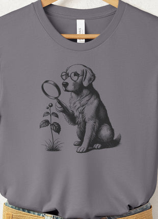 Golden Retriever Botanist Flower T-Shirt