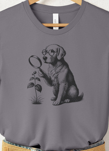 Golden Retriever Botanist Flower T-Shirt