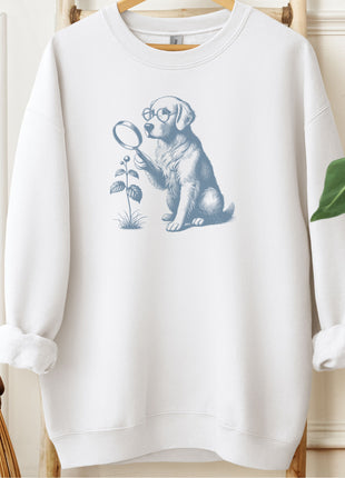 Golden Retriever Botanist Flower Sweatshirt