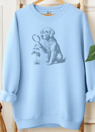 Golden Retriever Botanist Flower Sweatshirt