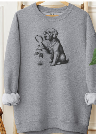 Golden Retriever Botanist Flower Sweatshirt