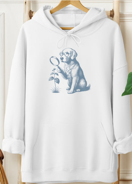 Golden Retriever Botanist Flower Hoodie