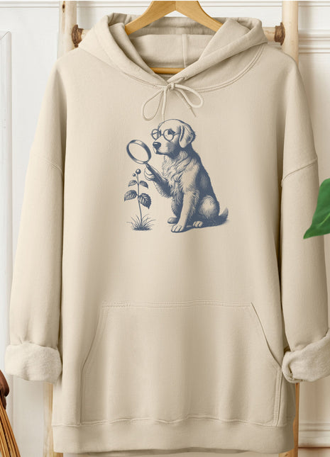 Golden Retriever Botanist Flower Hoodie