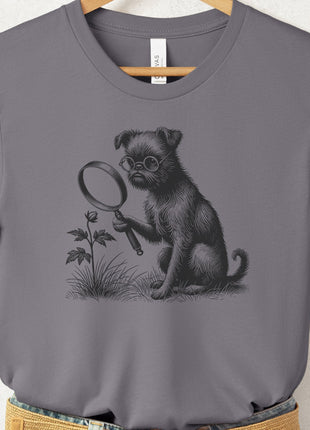 Brussels Griffon Griff Botanist Flower T-Shirt