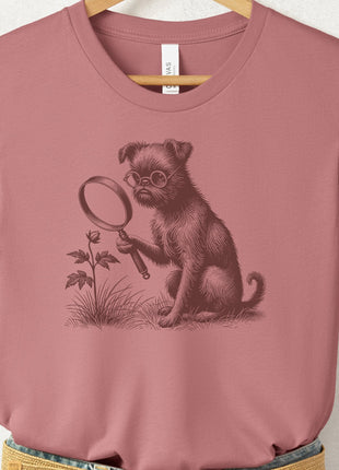 Brussels Griffon Griff Botanist Flower T-Shirt