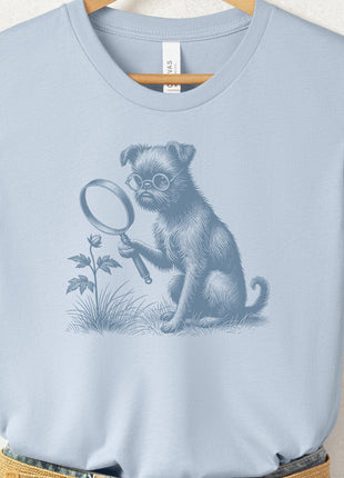 Brussels Griffon Griff Botanist Flower T-Shirt