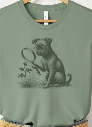 Brussels Griffon Griff Botanist Flower T-Shirt