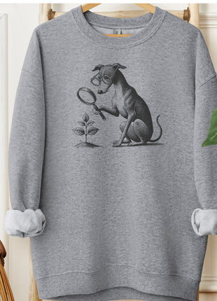 Italian Greyhound Whippet Botanist Flower Sweatshirt