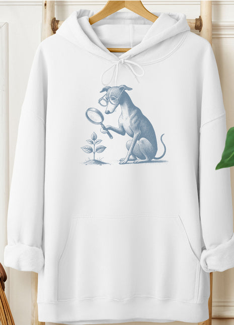 Italian Greyhound Whippet Botanist Flower Hoodie