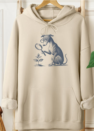 Italian Greyhound Whippet Botanist Flower Hoodie