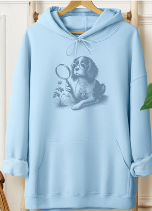Cavalier King Charles Spaniel Botanist Flower Hoodie