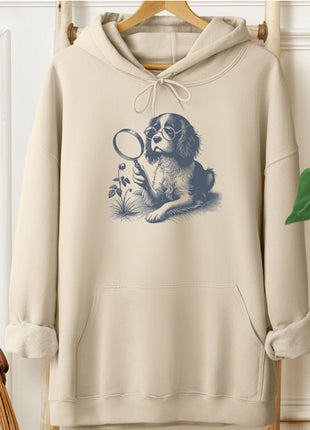 Cavalier King Charles Spaniel Botanist Flower Hoodie