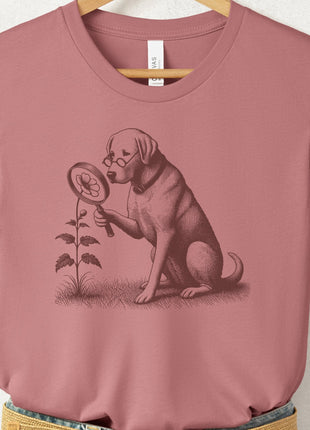 Labrador Retriever Lab Botanist Flower T-Shirt