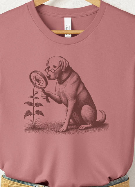 Labrador Retriever Lab Botanist Flower T-Shirt
