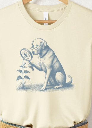Labrador Retriever Lab Botanist Flower T-Shirt
