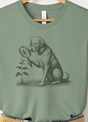 Labrador Retriever Lab Botanist Flower T-Shirt