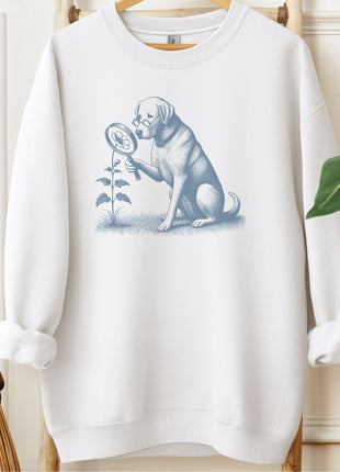 Labrador Retriever Lab Botanist Flower Sweatshirt