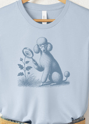 Poodle Botanist Flower T-Shirt
