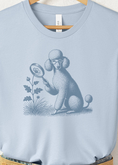 Poodle Botanist Flower T-Shirt