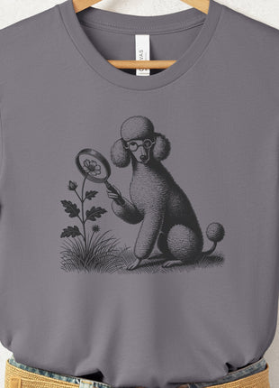 Poodle Botanist Flower T-Shirt