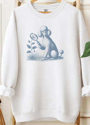 Poodle Botanist Flower Sweatshirt