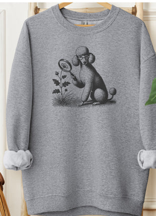 Poodle Botanist Flower Sweatshirt