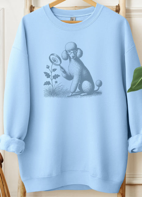 Poodle Botanist Flower Sweatshirt