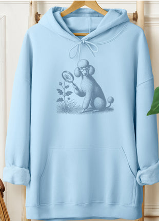 Poodle Botanist Flower Hoodie