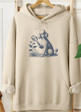 Poodle Botanist Flower Hoodie