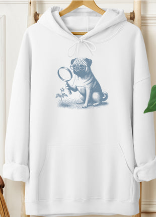 Pug Botanist Flower Hoodie