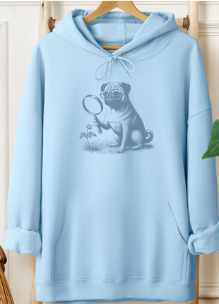 Pug Botanist Flower Hoodie