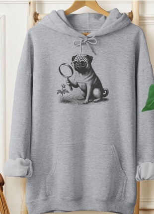 Pug Botanist Flower Hoodie