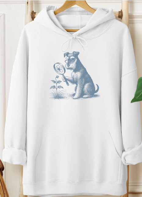 Schnauzer Botanist Flower Hoodie