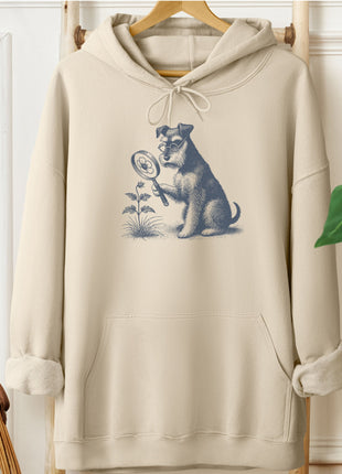 Schnauzer Botanist Flower Hoodie