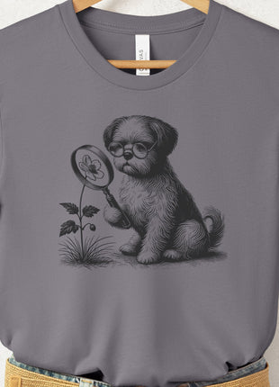 Shih Tzu Botanist Flower T-Shirt