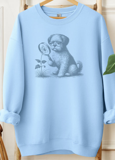 Shih Tzu Botanist Flower Sweatshirt