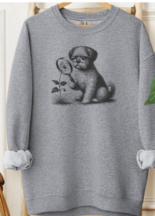 Shih Tzu Botanist Flower Sweatshirt