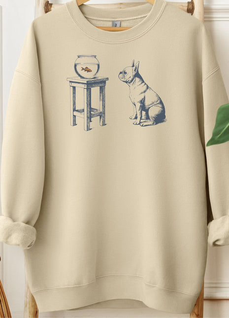 French Bulldog Frenchie Goldfish Sweatshirt