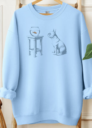 French Bulldog Frenchie Goldfish Sweatshirt